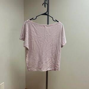Express Light Pink Short Sleeve Top